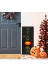 LED-es fali kép - Halloween - 10 sárga LED - 30 x 70 cm