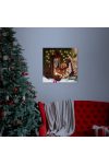 Karácsonyi LED-es hangulatkép - fali akasztóval, 2 x AA, 30 x 30 cm - 58454D