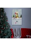 LED-es fali kép kalendárium 3 melegfehér LED 30 x 50 cm