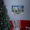 LED-es fali hangulatkép "Let it snow" 2 x AA, 40 x 30 cm