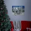 LED-es fali hangulatkép "Let it snow" 2 x AA, 40 x 30 cm