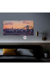 LED-es fali hangulatkép - "New York" - 2 x AA, 38 x 78 cm