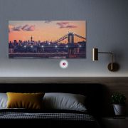   LED-es fali hangulatkép - "New York" - 2 x AA, 38 x 78 cm