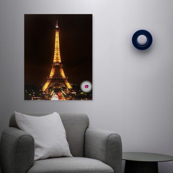 LED-es fali hangulatkép - "Eiffel torony" - 2 x AA, 38 x 48 cm