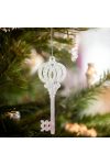 Karácsonyi dísz - irizáló, akril kulcs - 165 x 60 x 10 mm