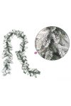 Fenyő girland 3D+2D kevert levelekkel havas 180 cm 226 ággal