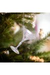Karácsonyi dísz - irizáló, akril kehely - 65 x 92 mm
