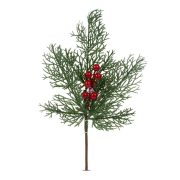 Karácsonyi pick - fenőyág piros bogyóval 35 cm