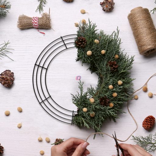 Fém koszorúalap 35 cm