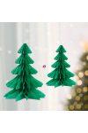 Karácsonyi dekoráció 3D, papír fenyőfa lampion