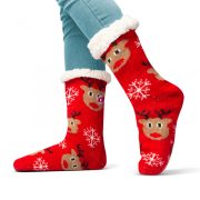   Karácsonyi zokni csúszásmentes, felnőtt méret 3 féle minta