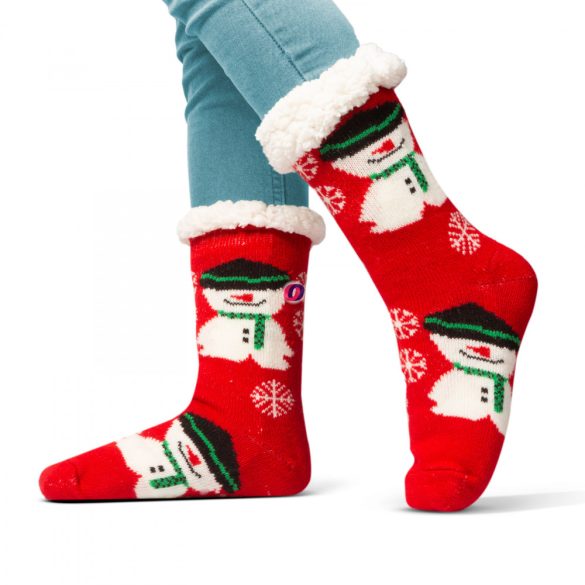 Karácsonyi zokni csúszásmentes, felnőtt méret 3 féle minta