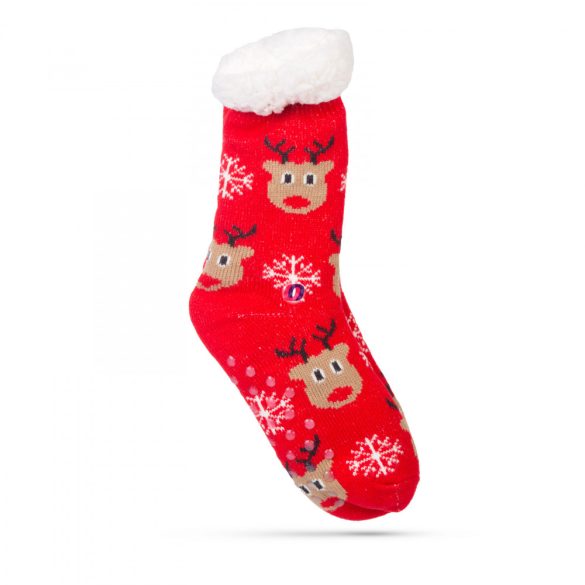 Karácsonyi zokni csúszásmentes, felnőtt méret 3 féle minta