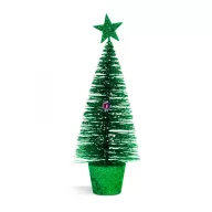 Mini dekor műfenyő glitteres 18 cm 4 szín