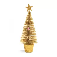 Mini dekor műfenyő glitteres 18 cm 4 szín