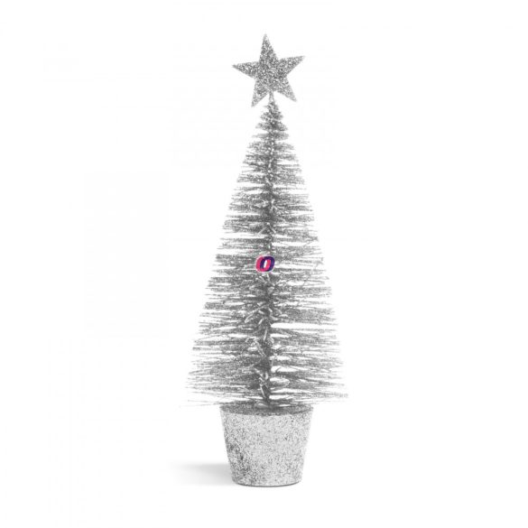 Mini dekor műfenyő glitteres 18 cm 4 szín