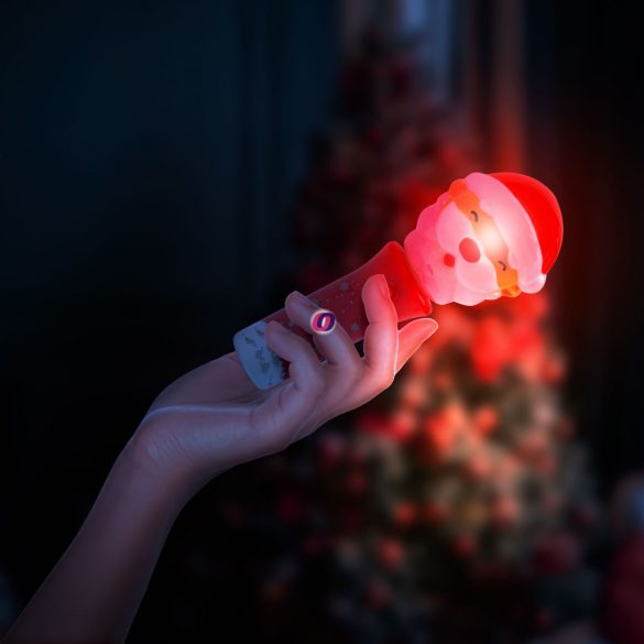 Karácsonyi LED lámpa színes LED-es 13,5 cm 3 féle