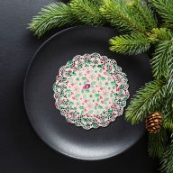 Karácsonyi, papír tányéralátét 26,5 cm 10 db / csomag