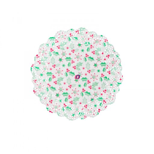 Karácsonyi, papír tányéralátét 26,5 cm 10 db / csomag