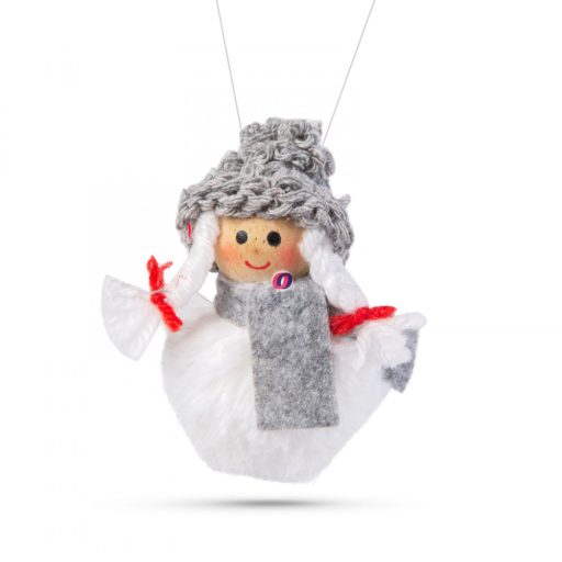 Karácsonyfadísz szőrme figurák 10 cm 4 db / csomag