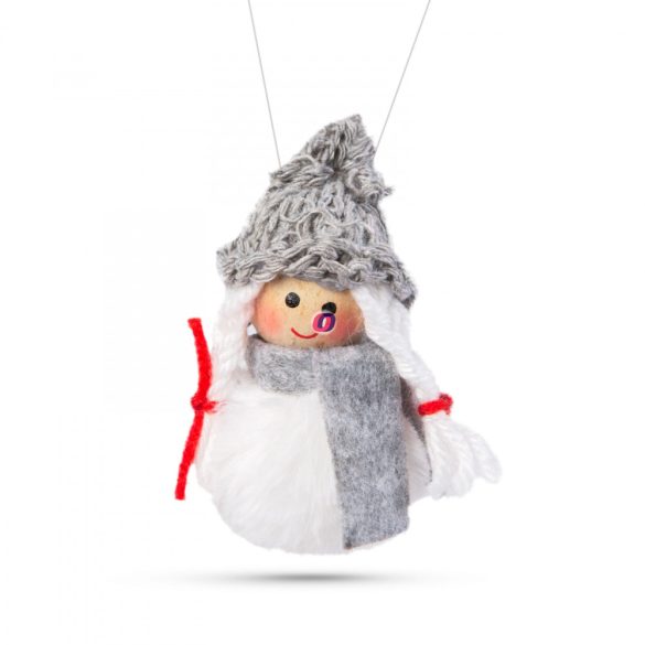 Karácsonyfadísz szőrme figurák 10 cm 4 db / csomag