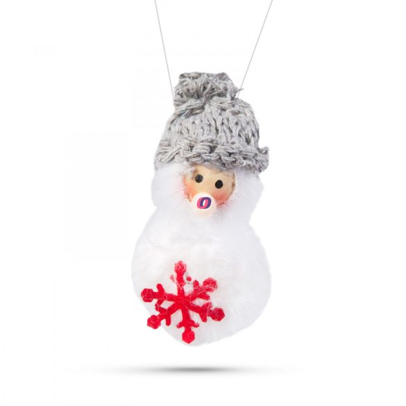 Karácsonyfadísz szőrme figurák 10 cm 4 db / csomag