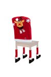 Karácsonyi székdekor szett Rénszarvas 50 x 60 cm piros/fehér