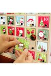 Adventi kalendárium matrica szett 5 x 5 cm