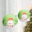 Karácsonyi lampion Hóember mintával 25 cm
