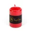 Adventi Gyertya - piros, illatmentes - 130 g - 1db