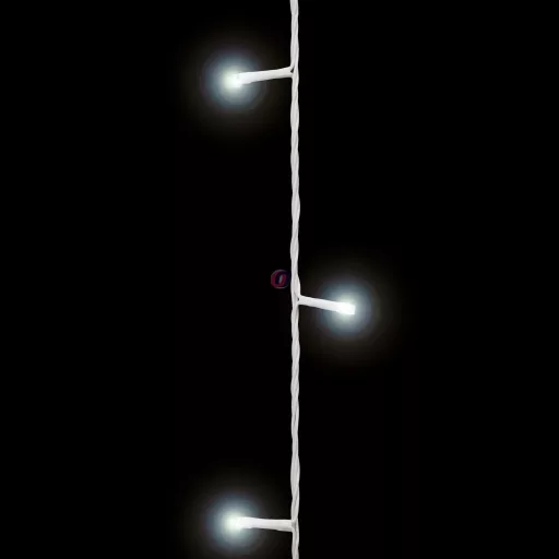 Fényfüzér - 50 db LED - hidegfehér - hálózati - 5 m - 8 program