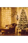 Kültéri Fényfüggöny - 200 db LED - melegfehér - hálózati - IP44 - 4,2 m - 8 program