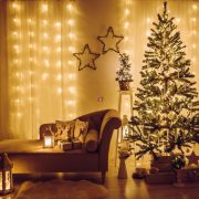   Kültéri Fényfüggöny - 200 db LED - melegfehér - hálózati - IP44 - 4,2 m - 8 program