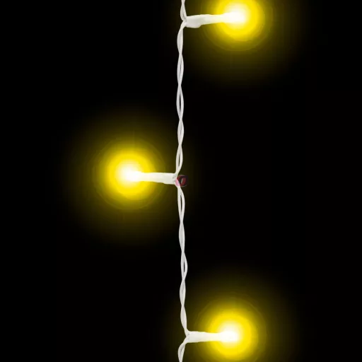 Kültéri Fényfüggöny - 200 db LED - melegfehér - hálózati - IP44 - 4,2 m - 8 program
