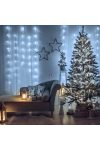 Kültéri Fényfüggöny - 200 db LED - hidegfehér - hálózati - IP44 - 4,2 m - 8 program
