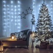   Kültéri Fényfüggöny - 200 db LED - hidegfehér - hálózati - IP44 - 4,2 m - 8 program