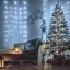 Kültéri Fényfüggöny - 200 db LED - hidegfehér - hálózati - IP44 - 4,2 m - 8 program