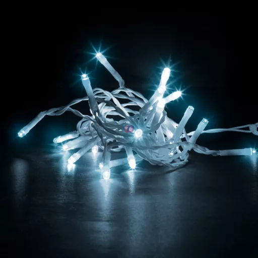 Kültéri Fényfüggöny - 200 db LED - hidegfehér - hálózati - IP44 - 4,2 m - 8 program