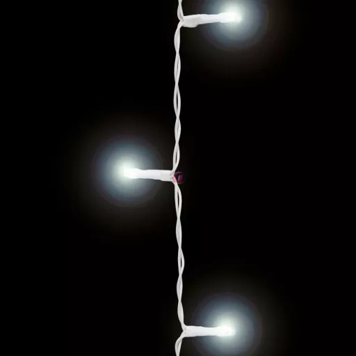 Kültéri Fényfüggöny - 200 db LED - hidegfehér - hálózati - IP44 - 4,2 m - 8 program