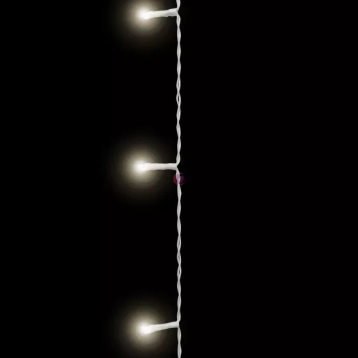 Kültéri Fényfüggöny - 200 db LED - középfehér - hálózati - IP44 - 4,2 m - 8 program