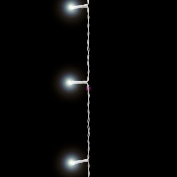 Kültéri Fényfüggöny - 100 db LED - hidegfehér - hálózati - IP44 - 2,2 m - 8 program