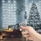 Kültéri, beltéri Fényfüggöny 100 db hidegfehér microLED-del - 3 x 1 m - 230V - távirányítós