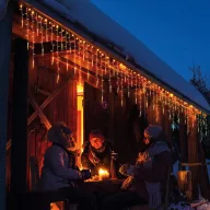   Prémium Kültéri LED-es jégcsap fényfüggöny 180 LED 3,5m melegfehér