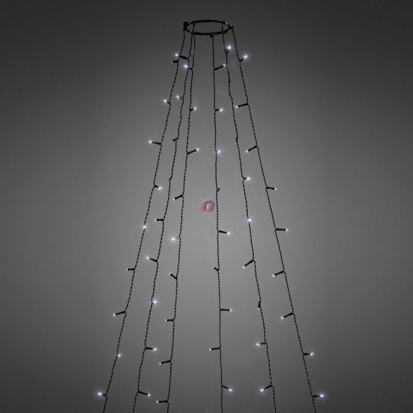 Kültéri karácsonyfa fényfüzér - 1,9 m - 120 LED, hidegfehér - IP44