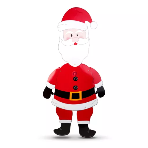 Karácsonyi dekoráció - Mikulás - papír - 90 cm