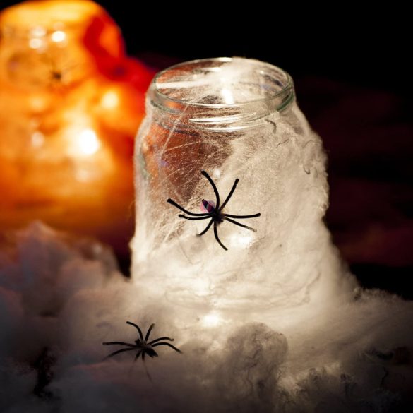 XL Prémium halloweeni pókháló 30 gr + 2 pók