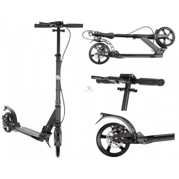 Kruzzel Prémium roller tárcsafékes,  alumínium, dupla felfüggesztés, Kézifék Hyperion B