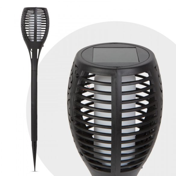 Lángokat imitáló szolár LED lámpa 4 db-os szett 51 cm