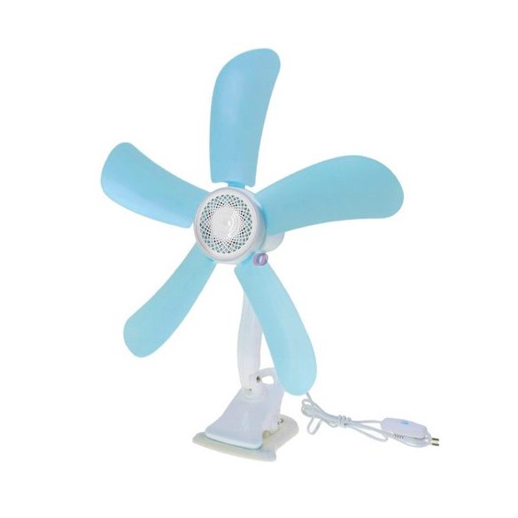 Plafonra, polcra akasztható Mobil ventilátor csíptetős 220V 40cm