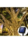 150 LED Napelemes fényfüzér melegfehér 15 m 8 funkció